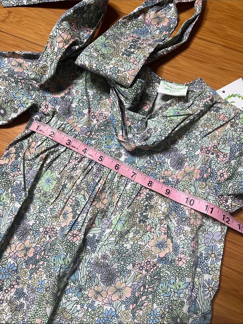 NWT Grace and James cotton ruffle sleeve dress size 3T - Picture 4 of 9